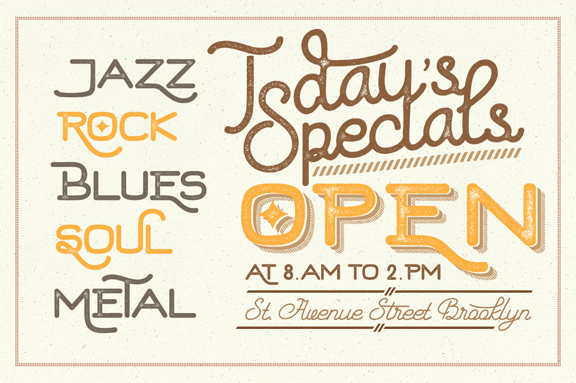 Hard Stones – Font Family