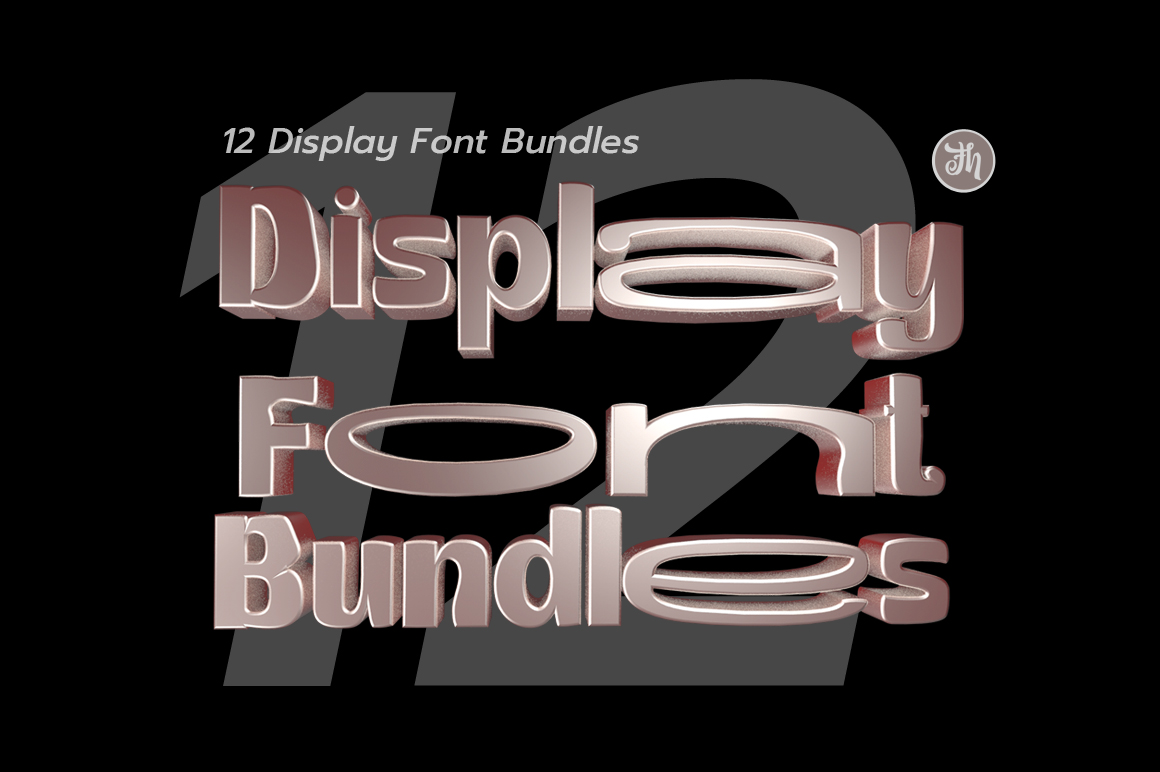 12 Display Font Bundles