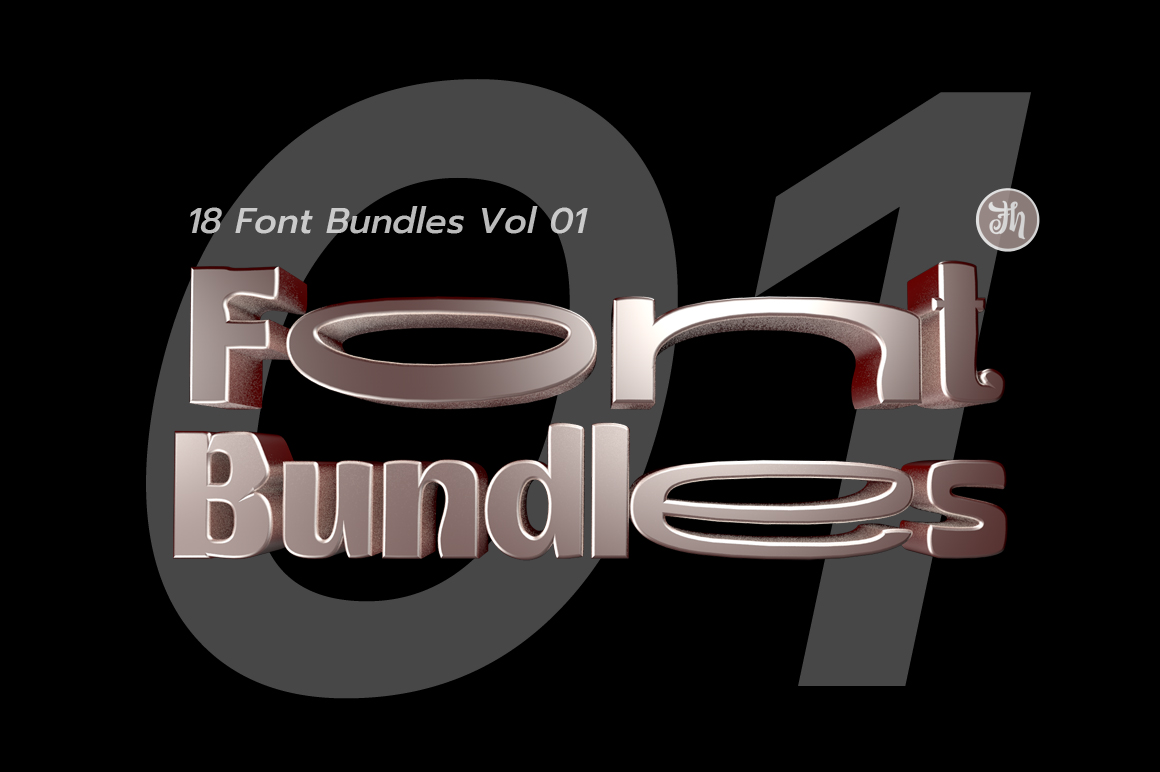 18 Font Bundles Vol 01