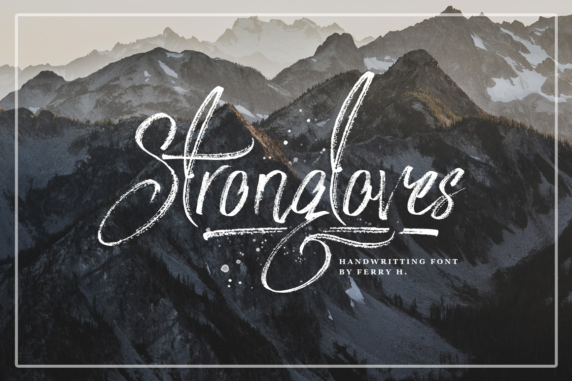 Strongloves – Handwritten Script Font