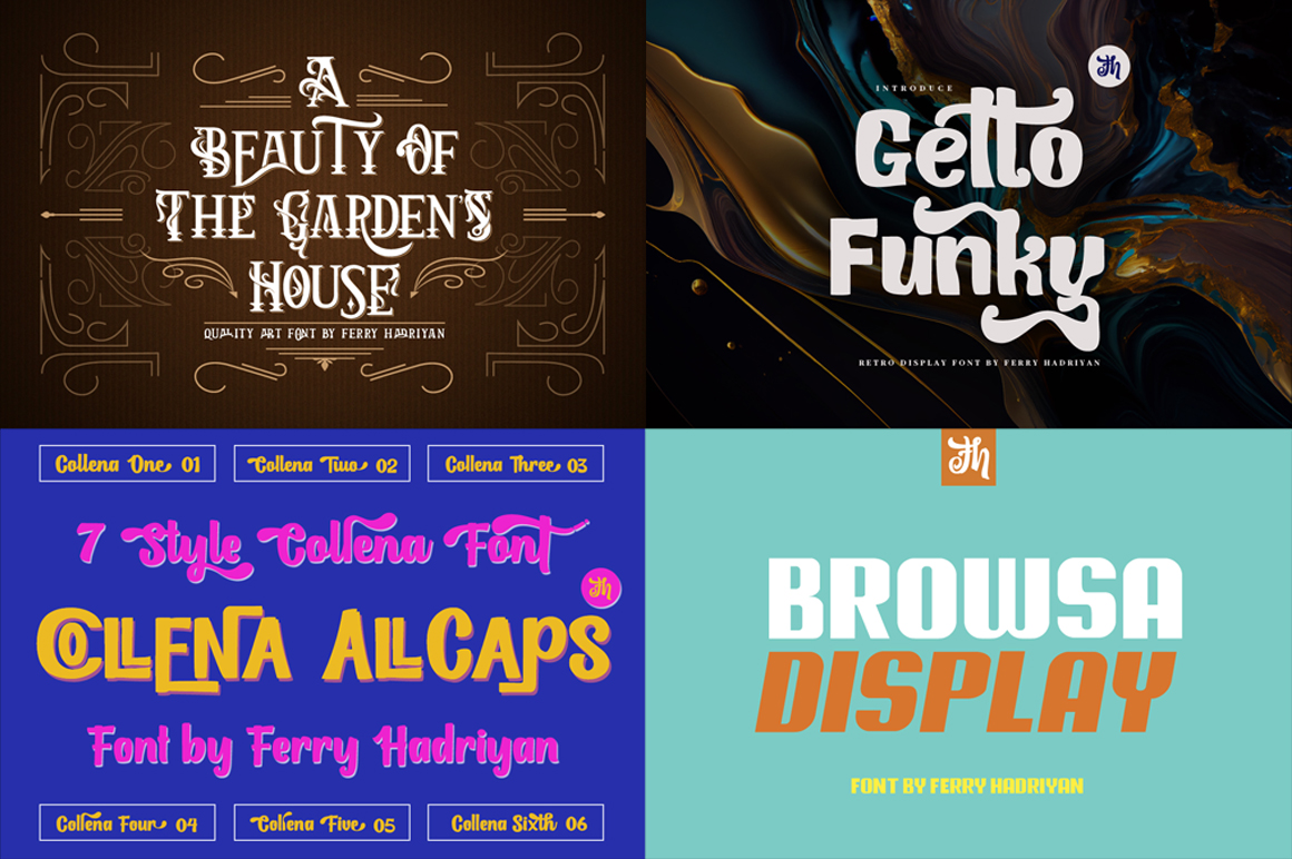 12 Display Font Bundles