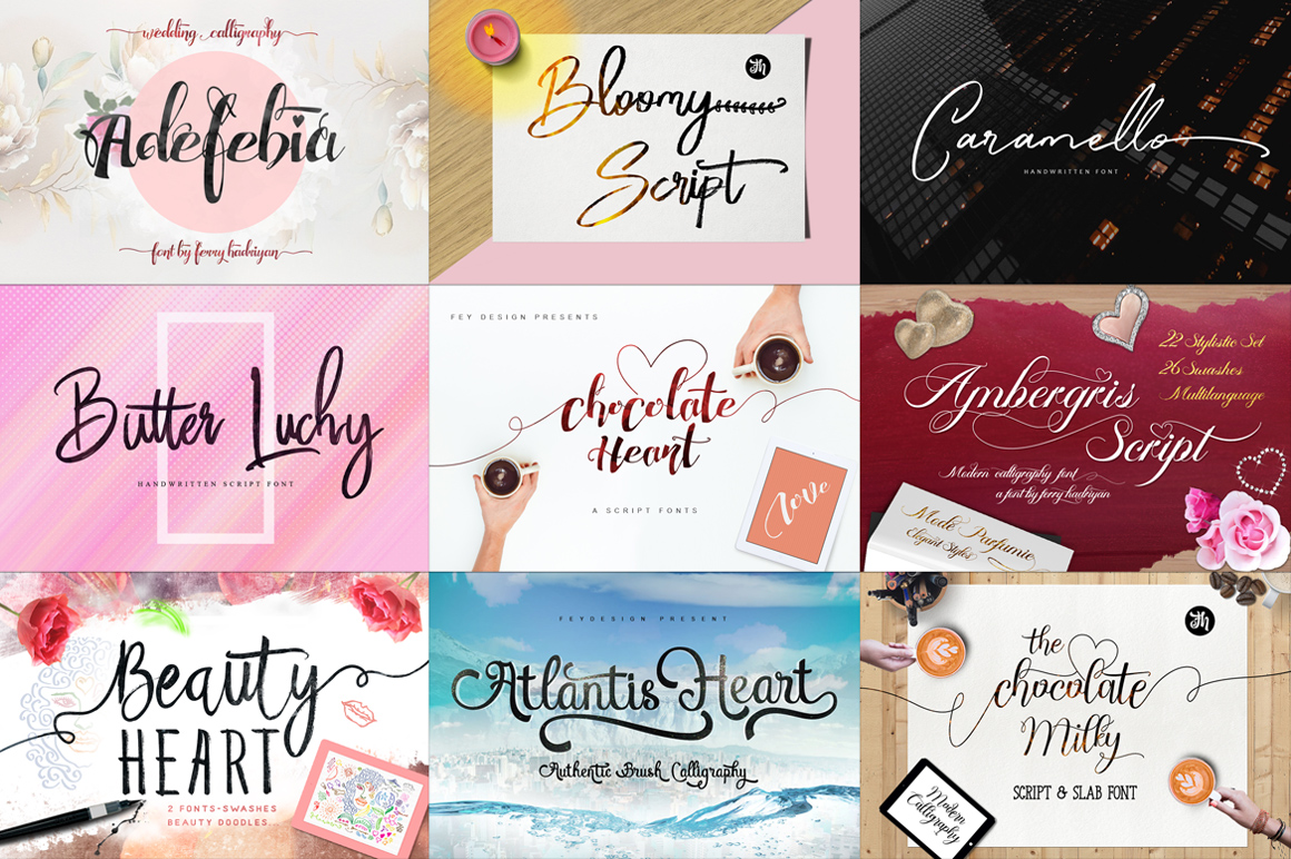 18 Font Bundles Vol 03