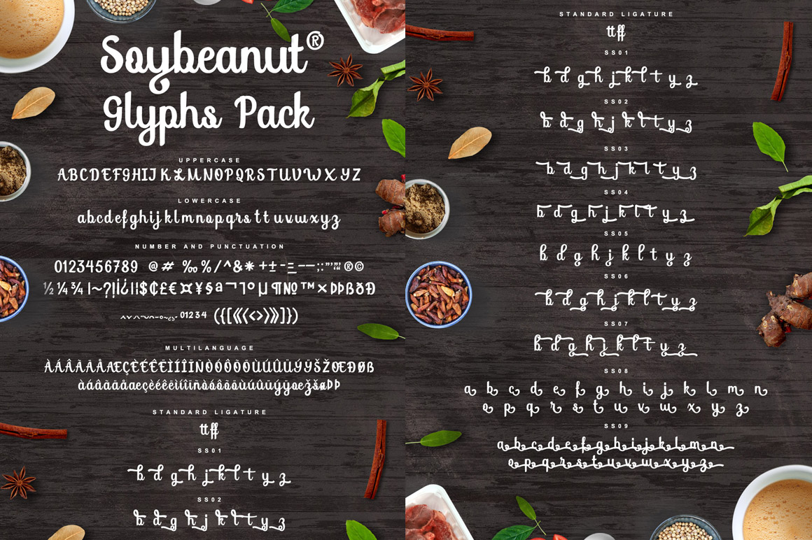 Soybeanut – Script Font