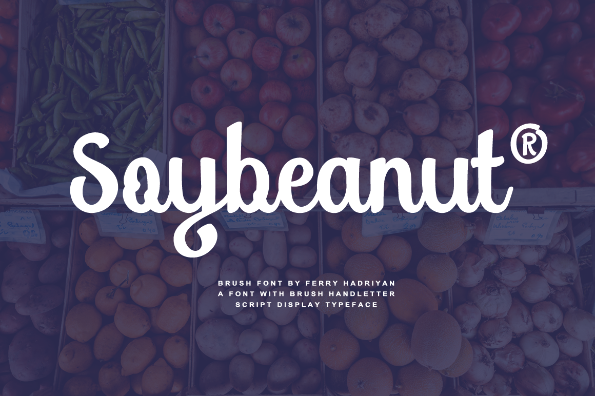Soybeanut – Script Font