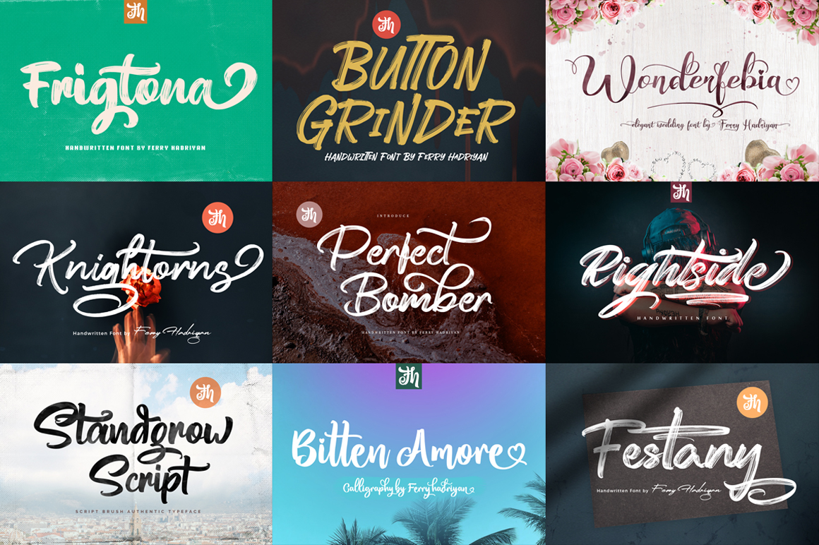 18 Font Bundles Vol 01