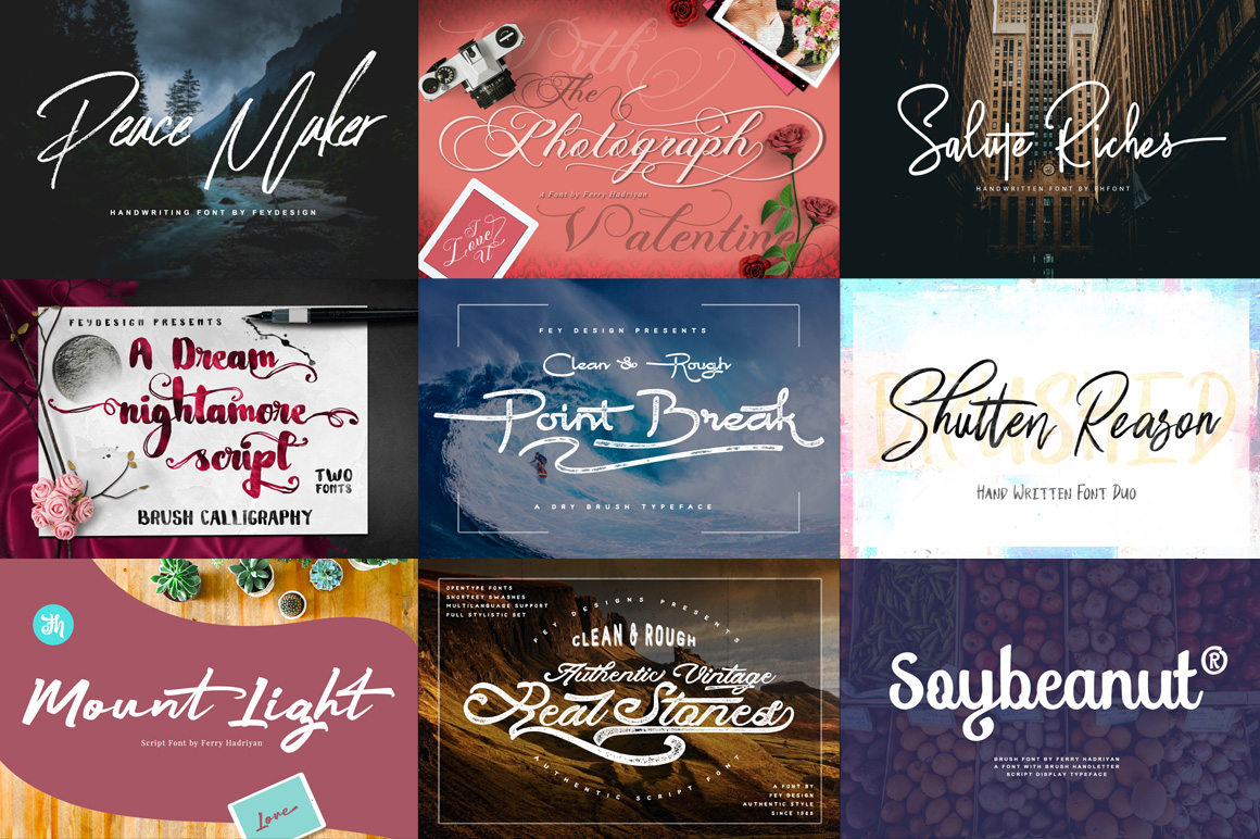 18 Font Bundles Vol 04