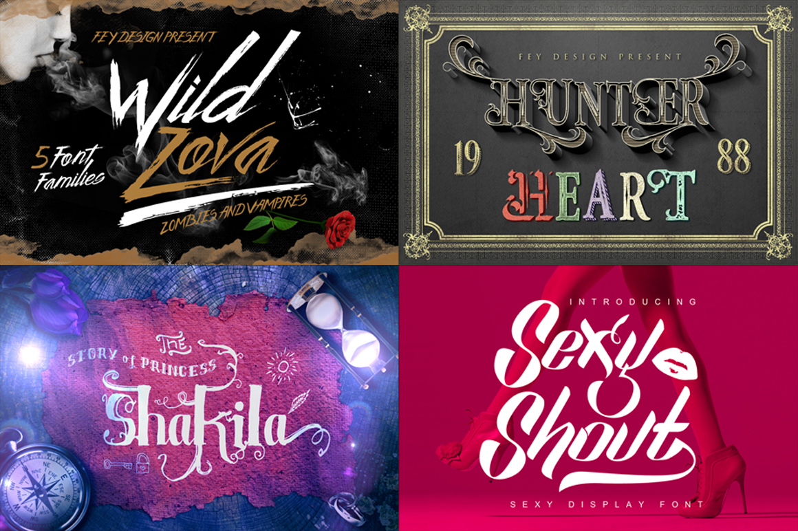 12 Display Font Bundles