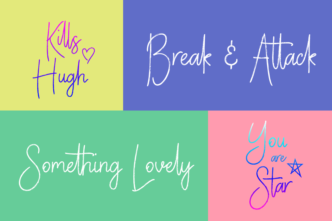 Vertical Brushy – Script Font