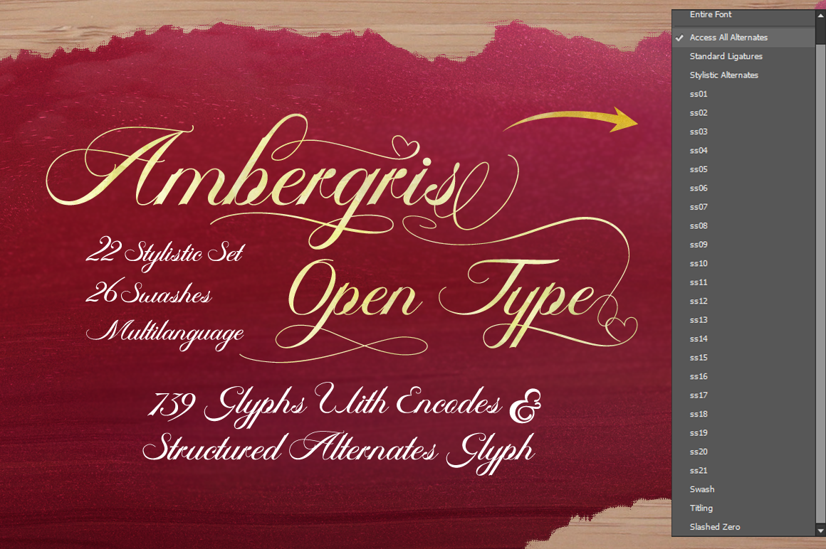 Ambergris – Script Font