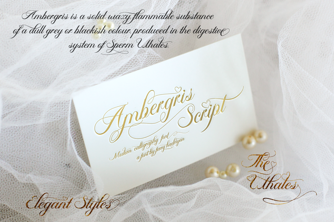 Ambergris – Script Font
