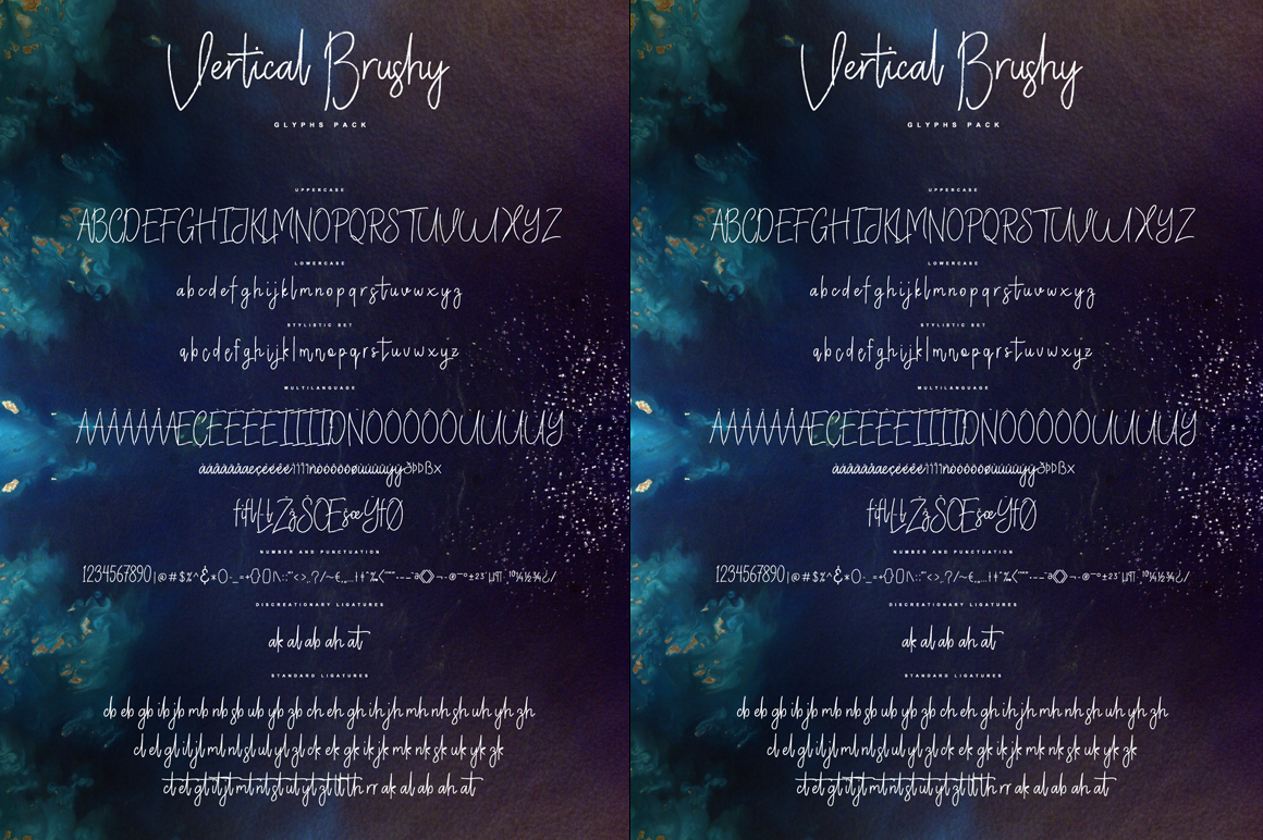 Vertical Brushy – Script Font