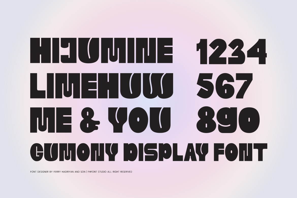Gumony – Display Font